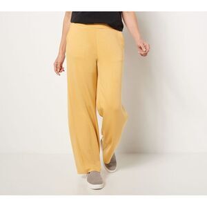 Soul Women's Plus Sz Pants 4X Nourish Knit Straight Pant Yellow A469993
